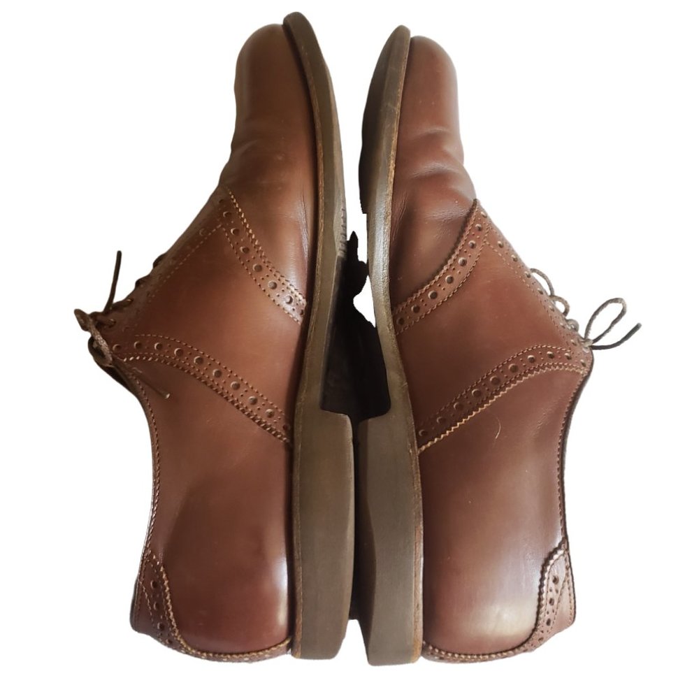 FootJoy Vibram Gumlite Men's Size 9.5 Brown Leather Oxford Lace Up Shoes